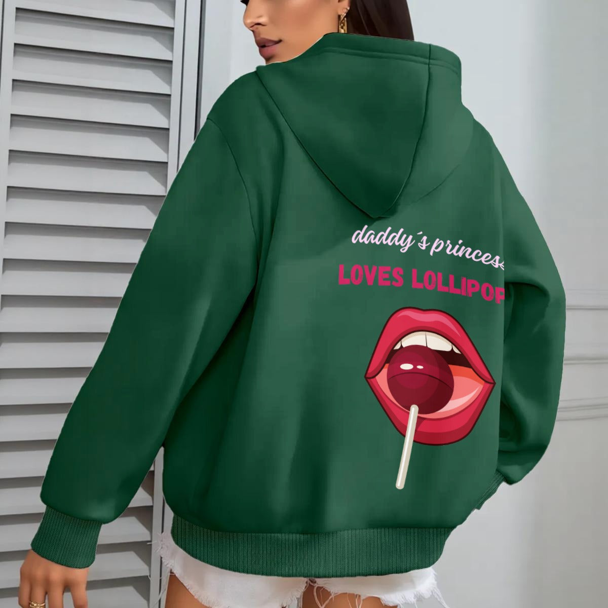 daddy´s princess loves lollipops hoodie